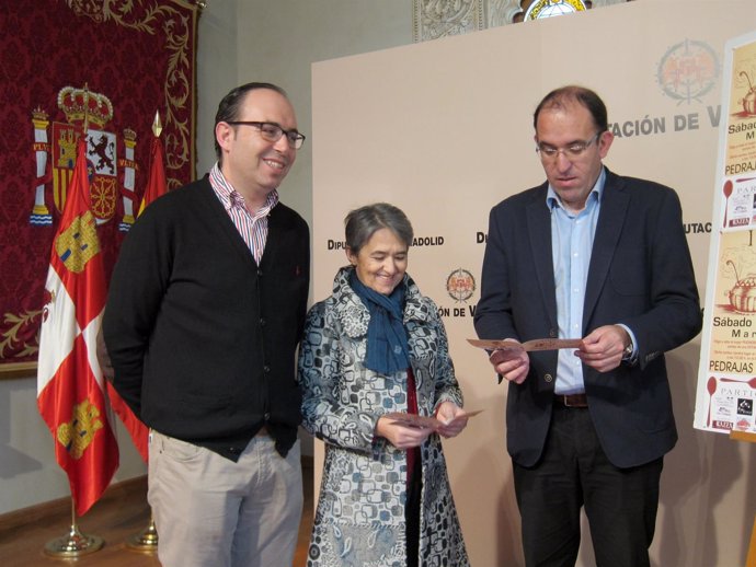 Víctor Alonso (izda), María del Carmen Miguel y Sergio Ledo. 