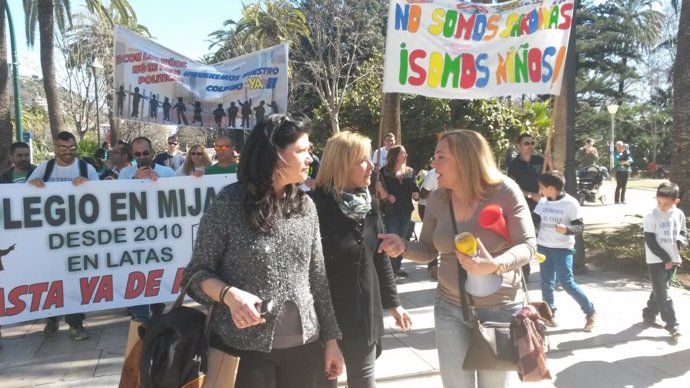 Mariví romero eva sánchez teba manifestacion alumnos más colegios