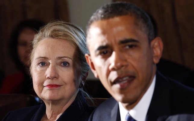 Hillary Clinton y Barack Obama