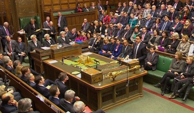Parlamento británico. Hablando el líder de los laboristas, Ed Miliband