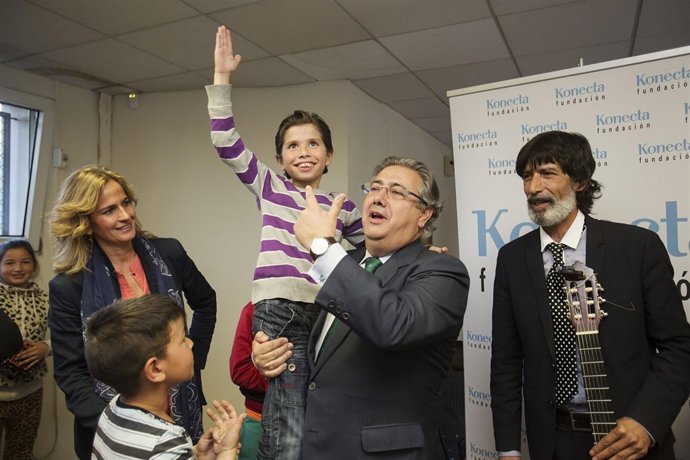 Zoido durante la visita