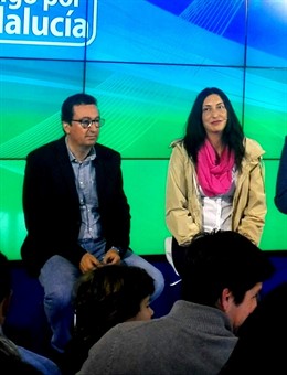 Dolores López este domingo en el acto en Almonte