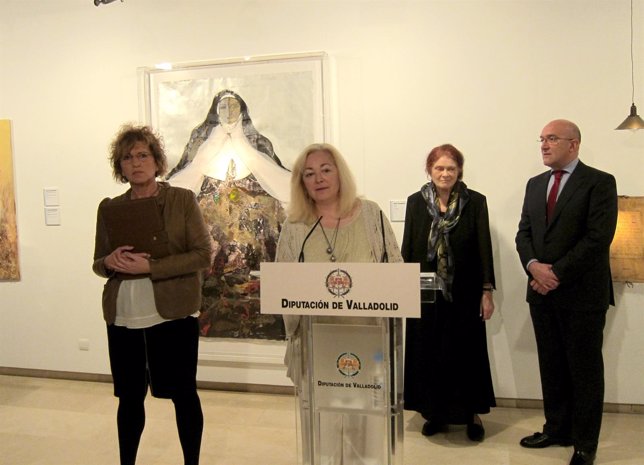 Guadalupe Luceño y Carnero en la presentación de la muestra sobre Santa Teresa