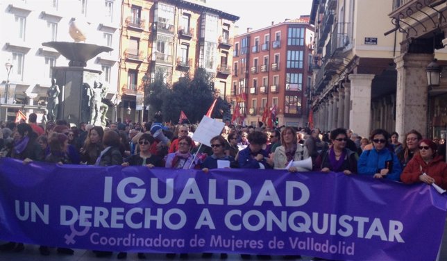 Manifestación del Día Internacional de la Mujer en Valladolid