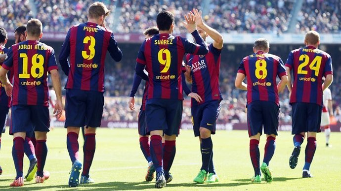 Barcelona Rayo Suárez Piqué Alba