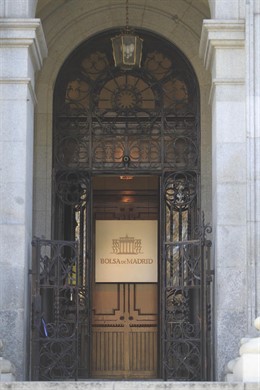 Fachada de la bolsa de Madrid, cotización, mercados, Ibex, cotizadas