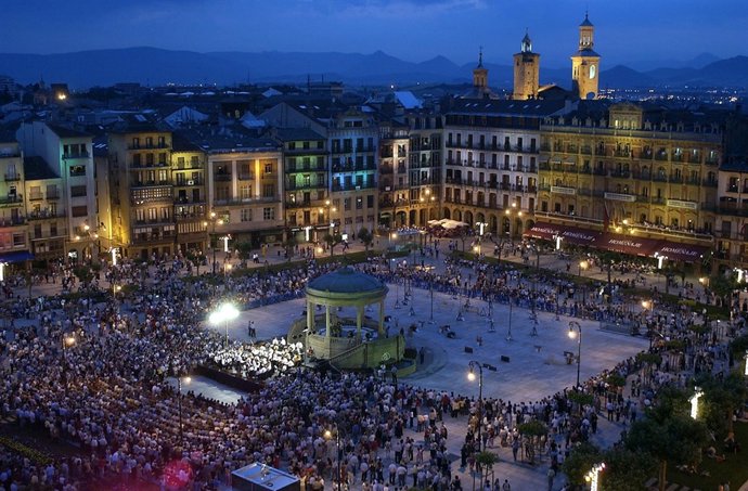 Plaza del Castillo de Pamplona.