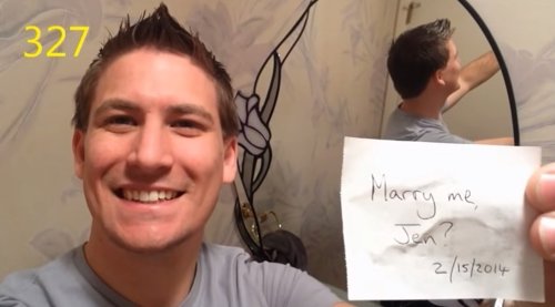 Pide matrimonio con vídeo