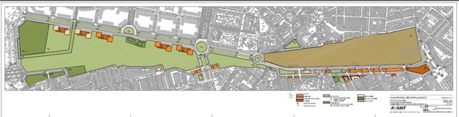 Proyecto de parque central y soterramiento de vías de Avant