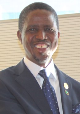 Edgar Lungu, presidente de Zambia