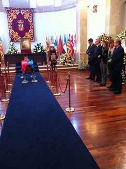 Capilla ardiente de Cacharro Pardo en Lugo