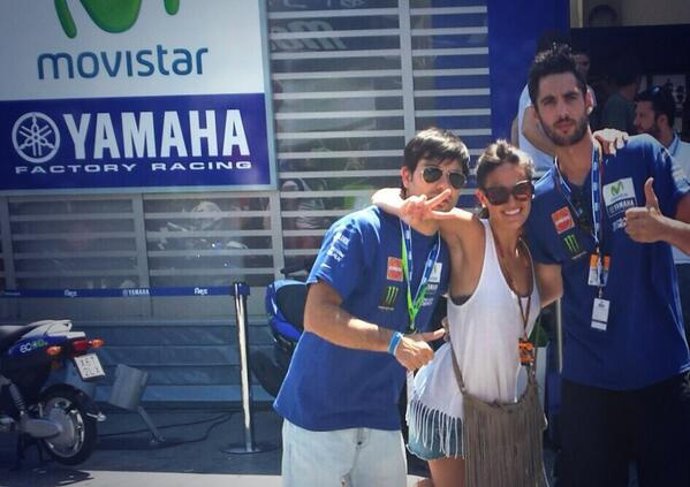 Santi Trancho en las carreras de motos 