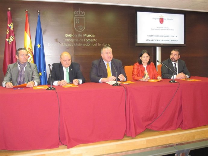 Firma del acta constitutiva de la Mesa de la Náutica de la Región de Murcia