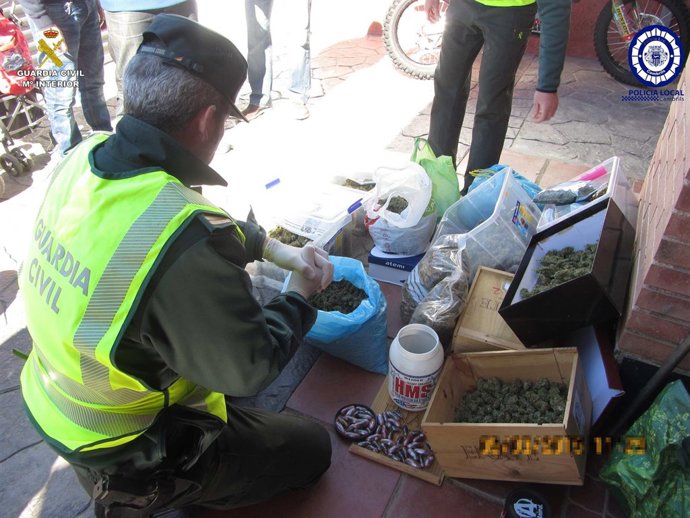 Droga intervenida en una operación en Cambrils