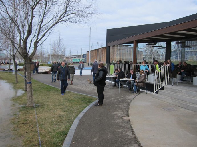 Zona de la Expo el día anterior a la crecida extraordinaria