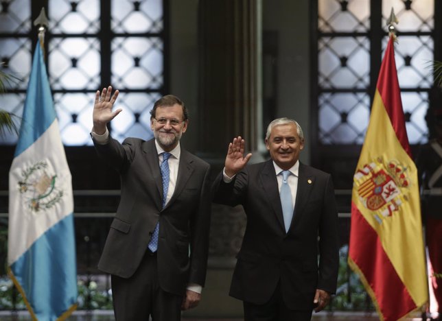  Rajoy Con El Presidente De Guatemala Otto Perez 