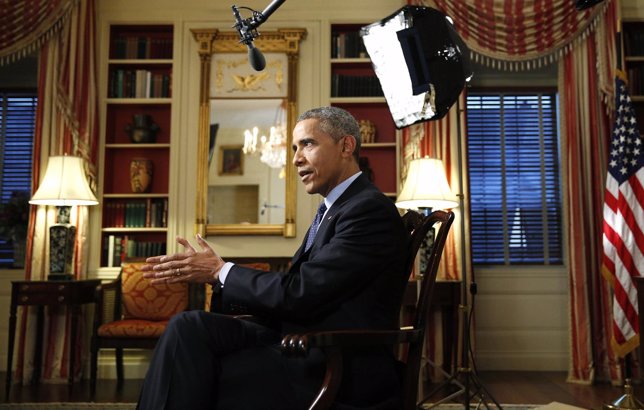 El presidente estadounidense, Barack Obama, en una entrevista en la Casa Blanca