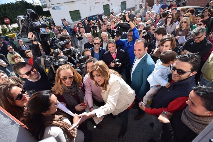 Susana Díaz, hoy en campaña en La Algaba