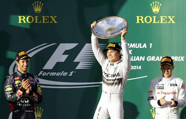 Rosberg Ricciardo Magnussen Australia