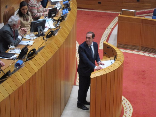 Valeriano Martínez en el Parlamento de Galicia