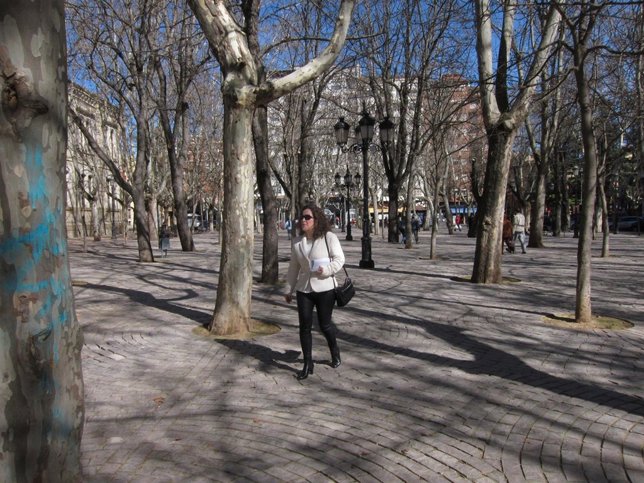 Arráiz camina por la Glorieta 