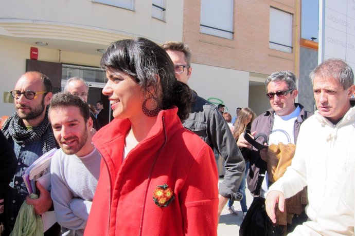 La candidata de Podemos a la Presidencia de la Junta, Teresa Rodríguez.