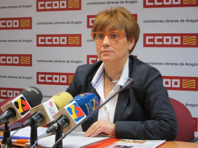 La Secretaria de la Mujer de CC.OO Aragón, Delia Lizana