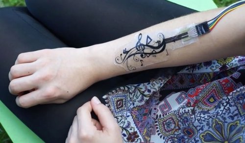 Un parche pegado en la piel permite controlar un móvil