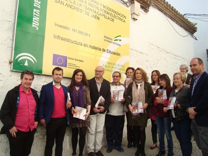 Acto del PSOE de Jaén en defensa de las actuaciones de la Junta en educación