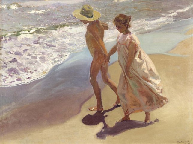 Cuadro 'Al agua', de Joaquín Sorolla (1908)