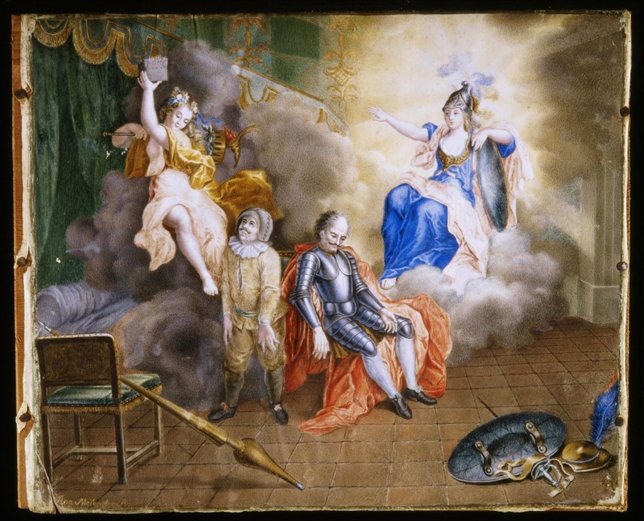 La muerte de Don Quijote (Alegoría de la Razón y la Locura) de Ana Meléndez.