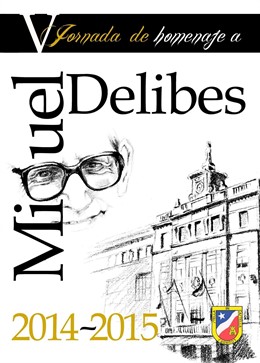 Cartel de las '"V Jornada de Delibes' del colegio Lourdes