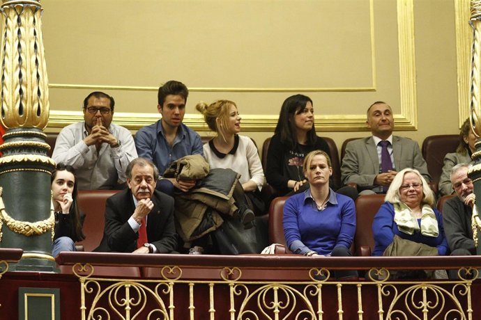 La militar Zaida Cantera en la tribuna del Congreso