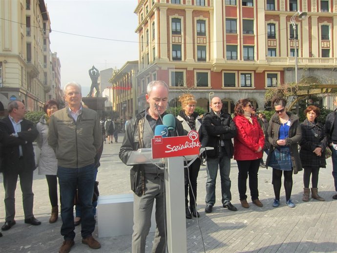 Acto de los socialistas en Barakaldo.