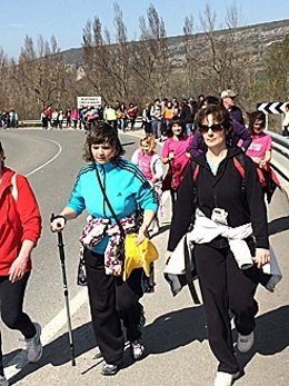 Peregrinos en una Javierada anterior.