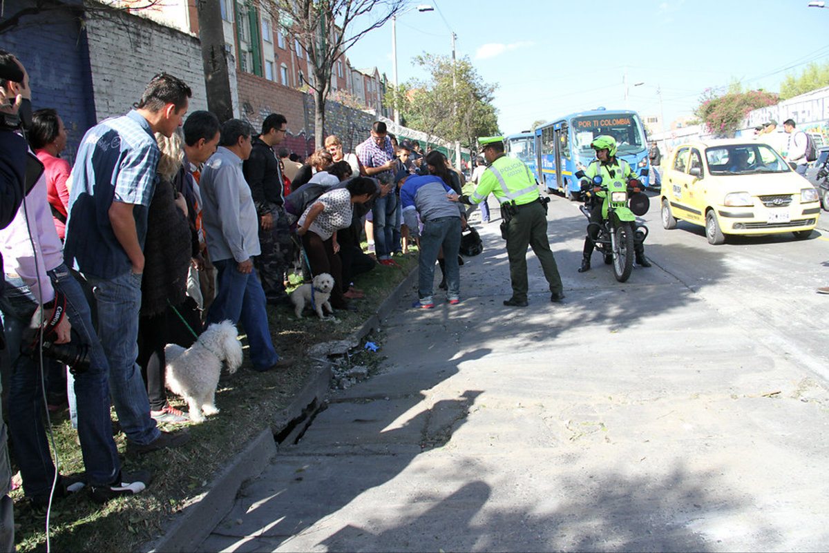 Ocho heridos por la explosión de una bomba en Bogotá
