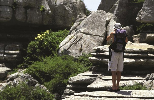 Viajero turista mochila 