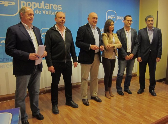Desde la izq, Minguela, García Hernando, Carnero, Suárez, López Pérez y Plaza
