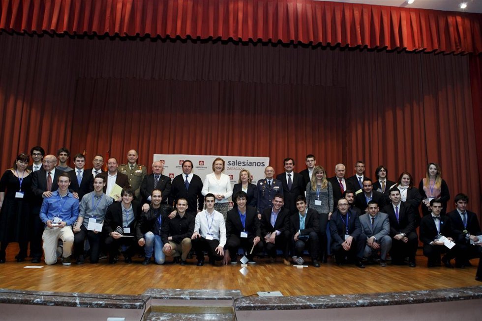 Rudi en la entrega de los premios Don Bosco