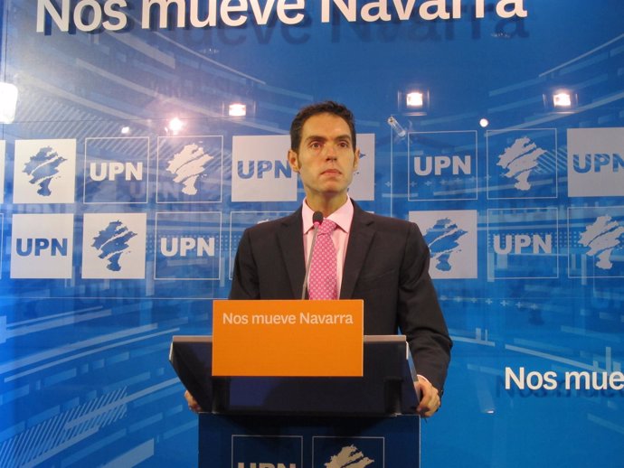 El secretario de Organización y Comunicación de UPN, Sergio Sayas.