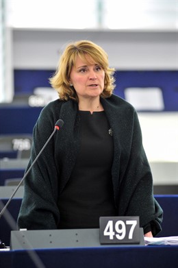Rosa Estarás en el Parlamento europeo