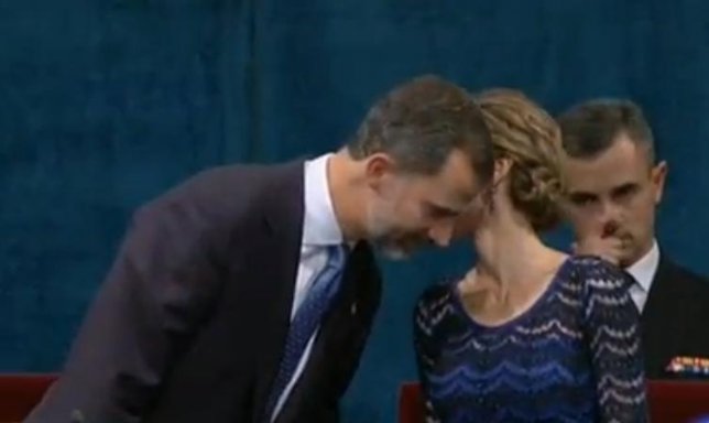 Felipe VI y Letizia, Reyes de España, durante los Premios Príncipe