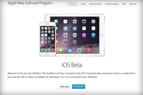 IOS 8.3 Beta
