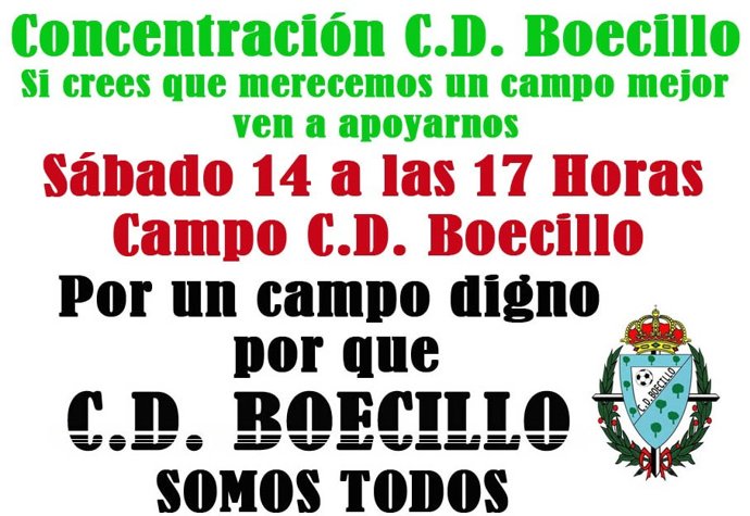 Cartel en el que se convoca la concentración