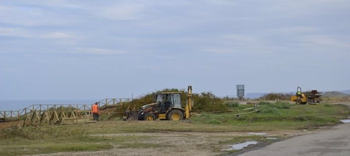 Obras de la senda costera