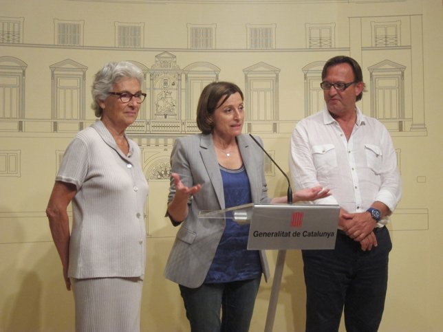 Los líderes de Òmnium, ANC y AMI comparecen tras reunirse con Mas