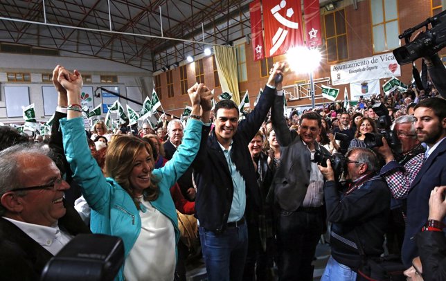 Díaz y Sánchez, en un acto en Vícar