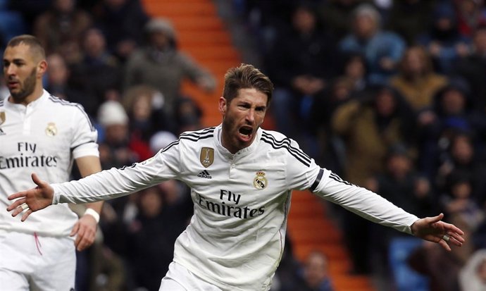 Sergio Ramos tras marcar a la Real Sociedad