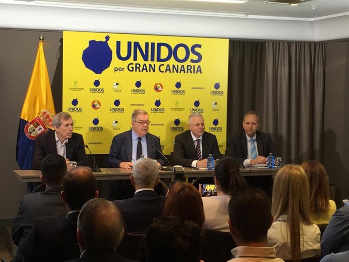 Presentación de la coalición electoral 'Unidos por Gran Canaria' 