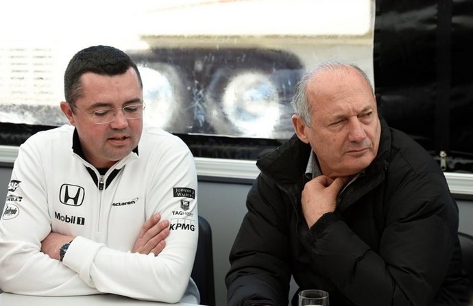 Eric Boullier y Ron Dennis 